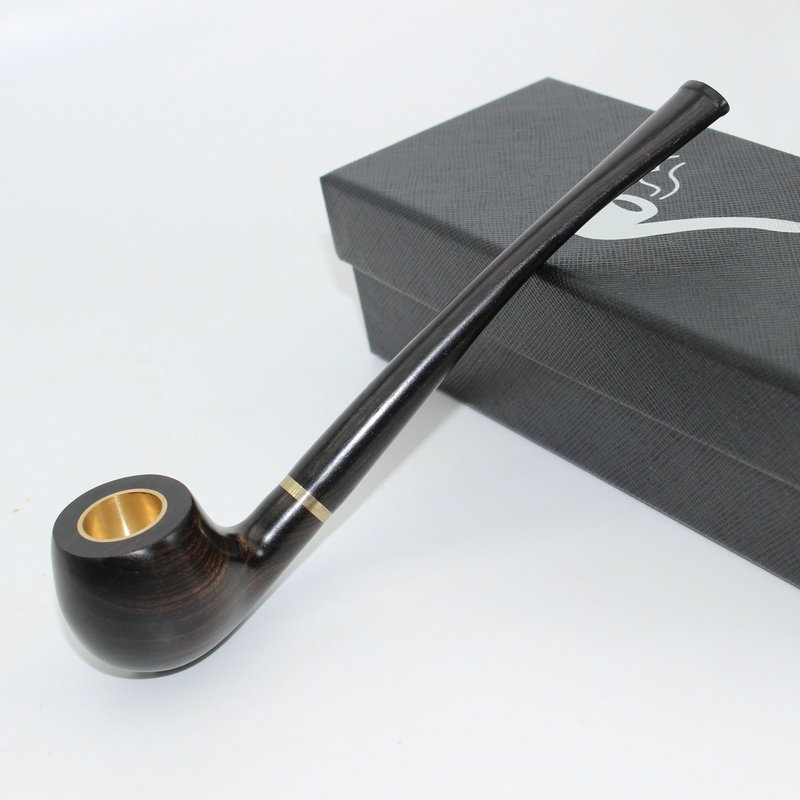 Tẩu thuốc hút thuốc lào, thuốc điếu 2 in 1 gỗ đàn hương Z-D8 (Nâu đen)